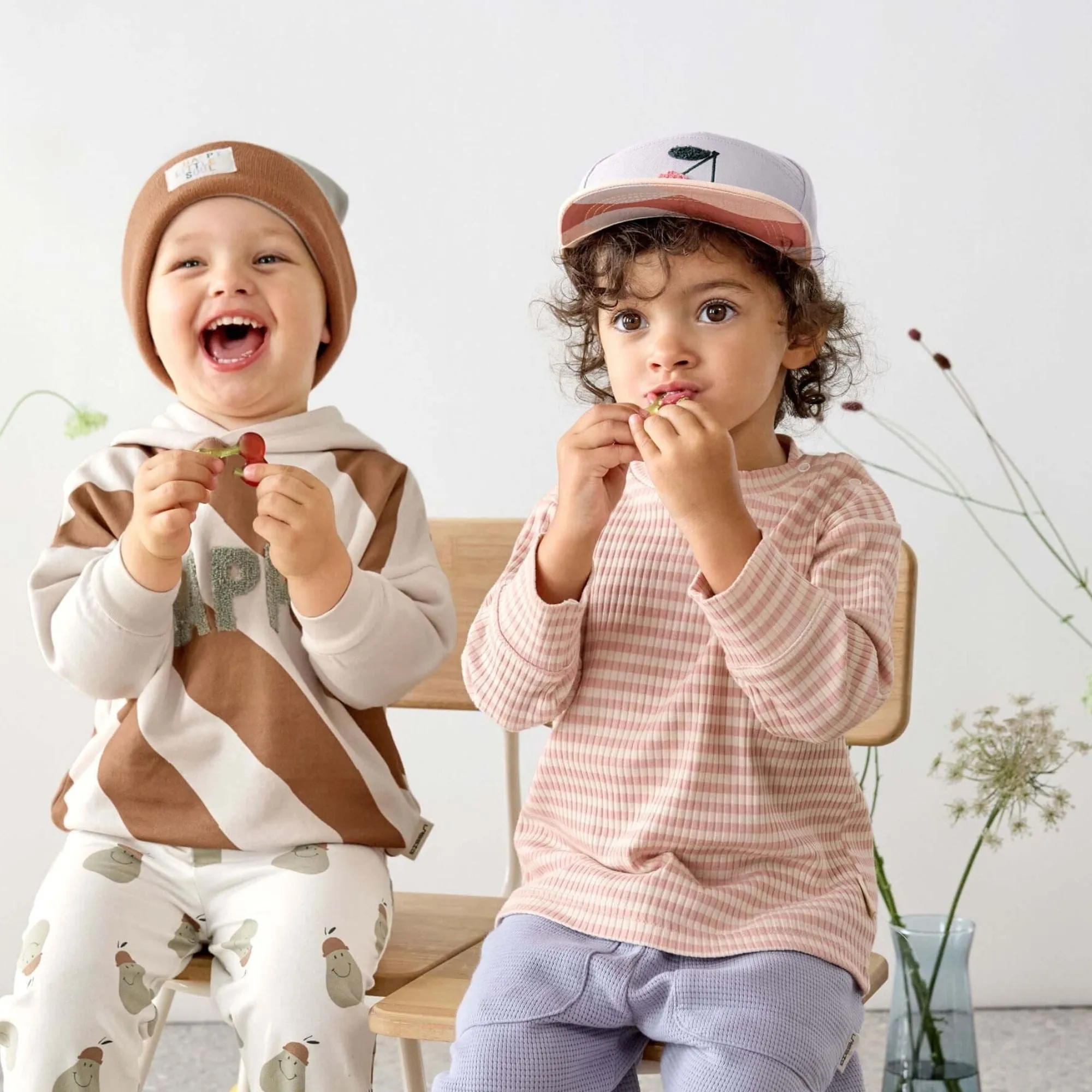 Kinder Ripp Langarm-Shirt Little Gang aus Bio-Baumwolle GOTS