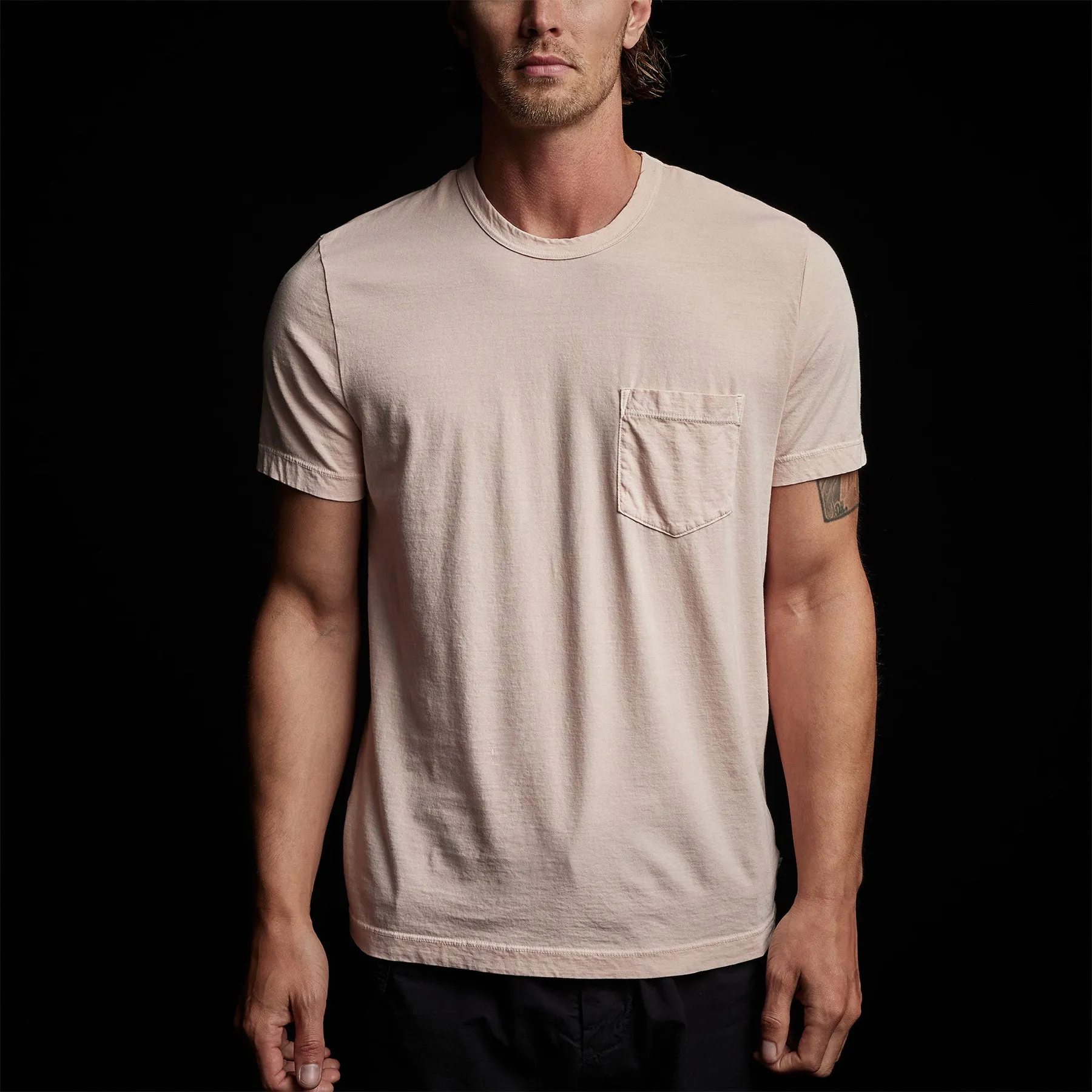 Lightweight Jersey Pocket Tee - Nougat Pigment