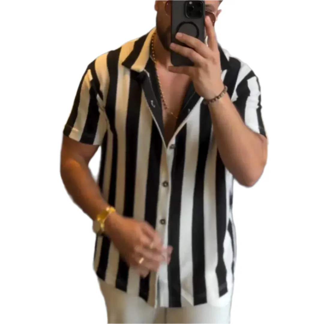 Luca – Men’s Striped Short-Sleeved Shirt