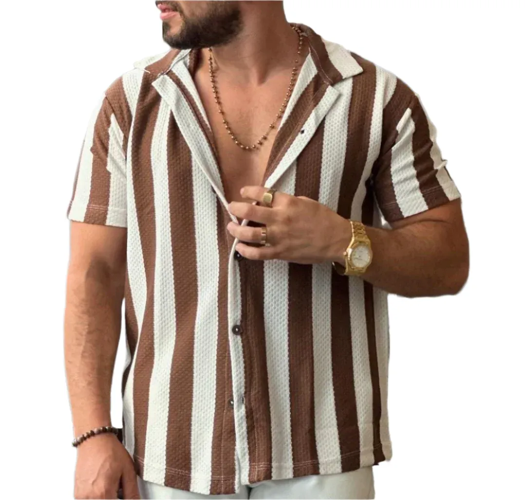 Luca – Men’s Striped Short-Sleeved Shirt