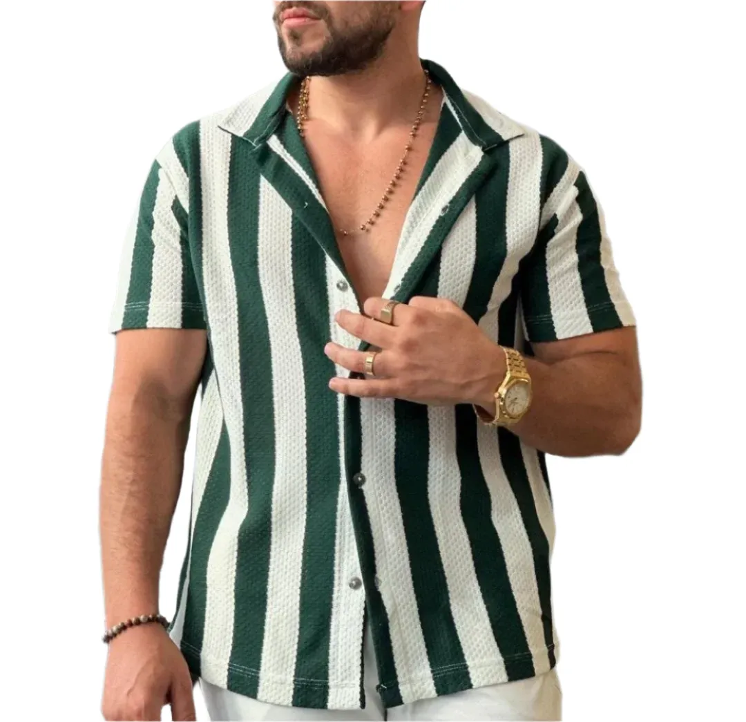 Luca – Men’s Striped Short-Sleeved Shirt