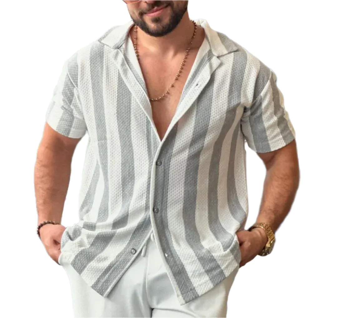 Luca – Men’s Striped Short-Sleeved Shirt