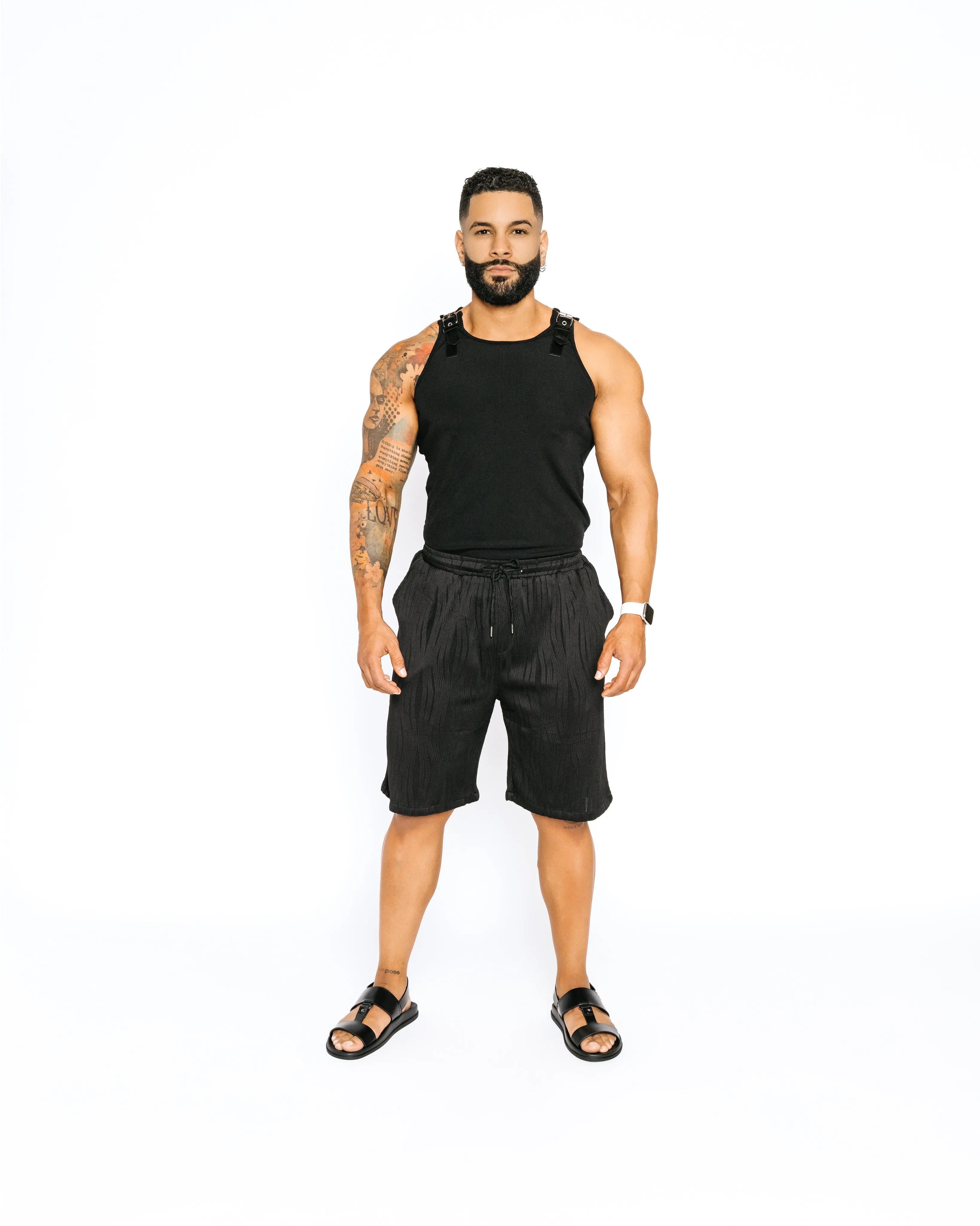 Luxury Rich' Summer Tank Tops With Leather Buckle Straps