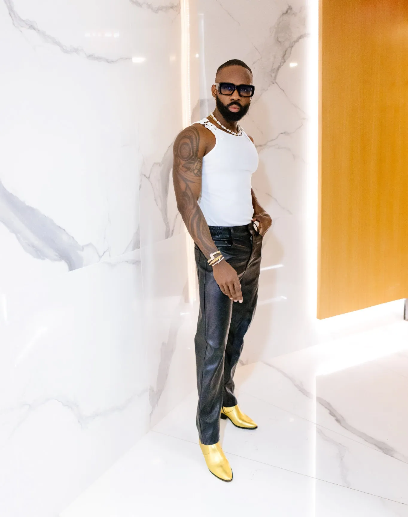 Luxury Rich' Summer Tank Tops With Leather Buckle Straps