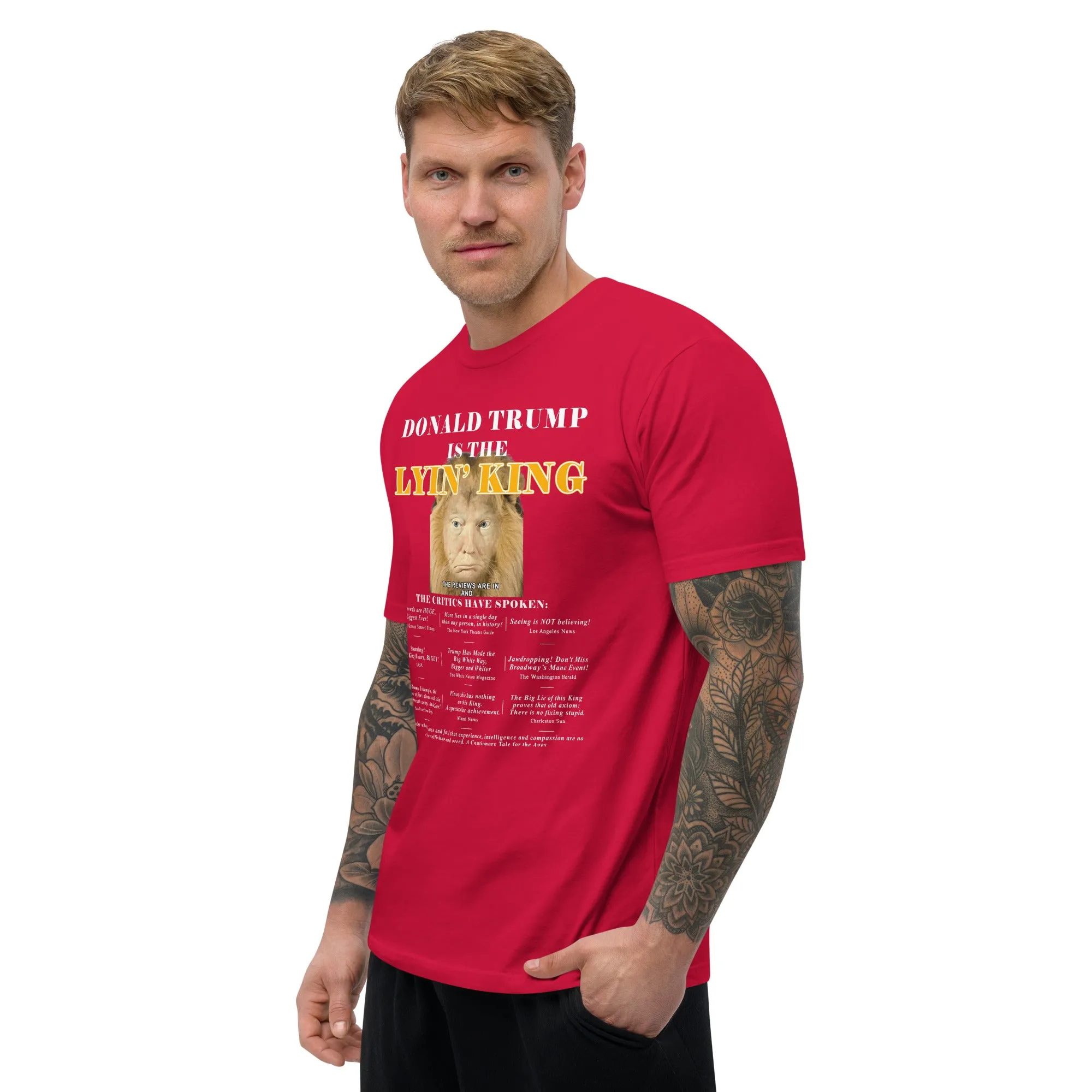 Lyin King Men's Fitted Short Sleeve T-shirt