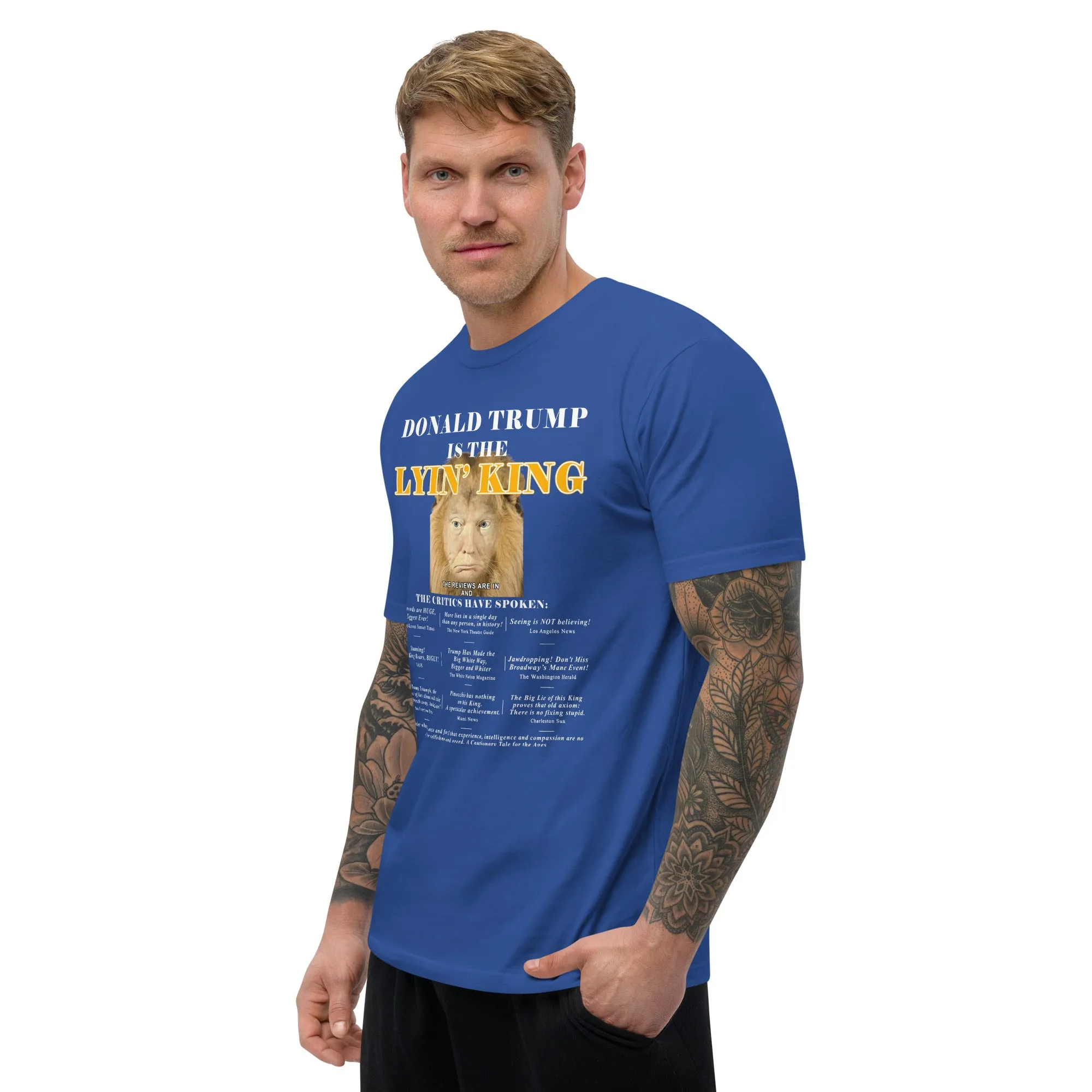 Lyin King Men's Fitted Short Sleeve T-shirt