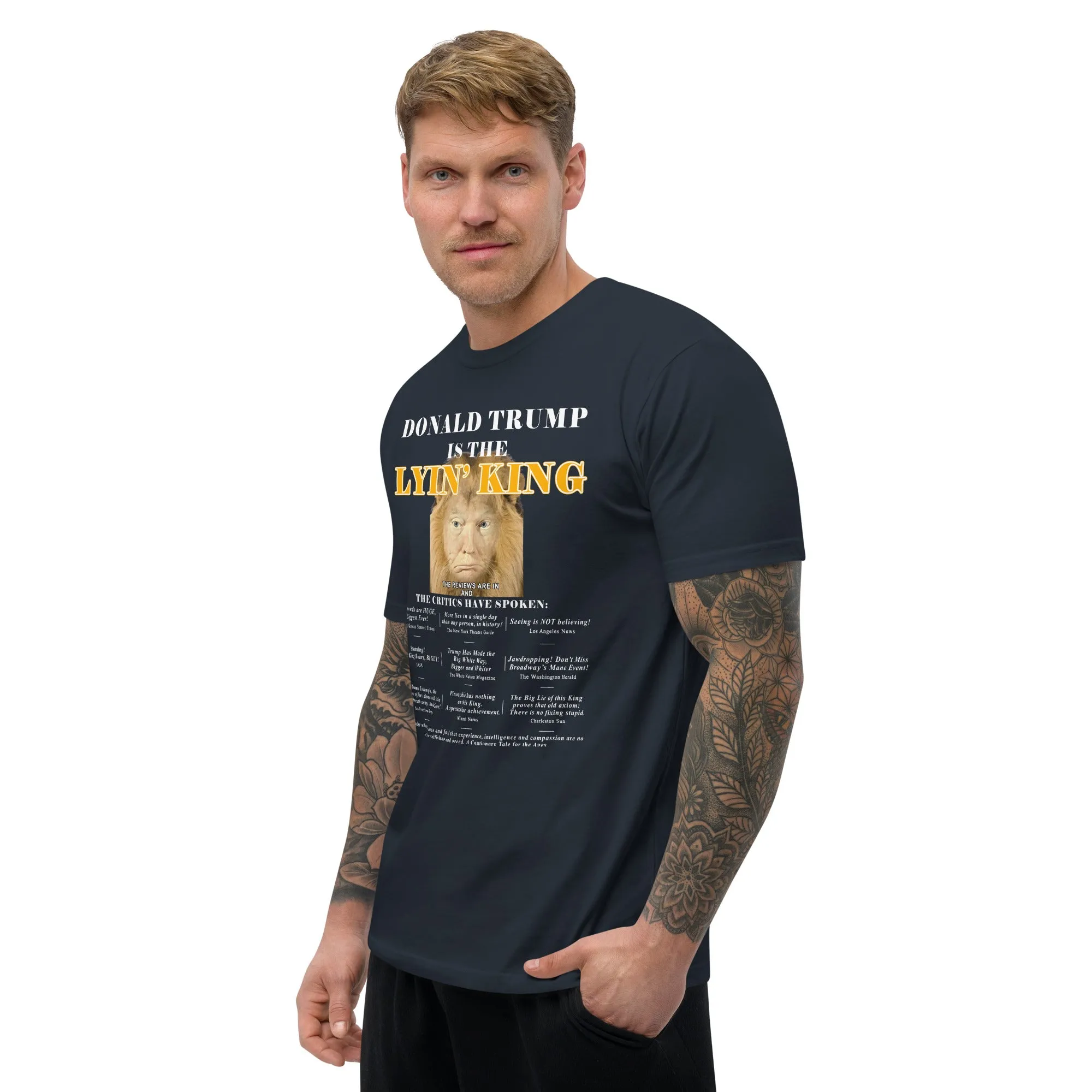 Lyin King Men's Fitted Short Sleeve T-shirt