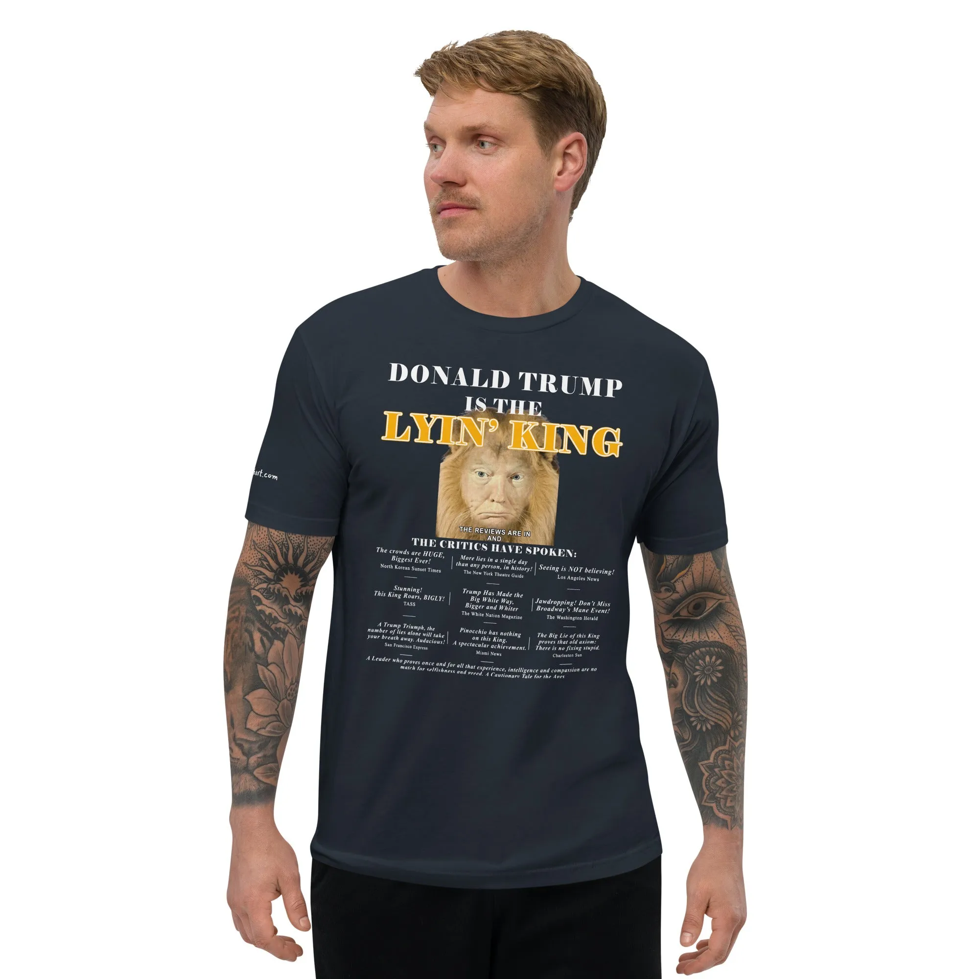 Lyin King Men's Fitted Short Sleeve T-shirt