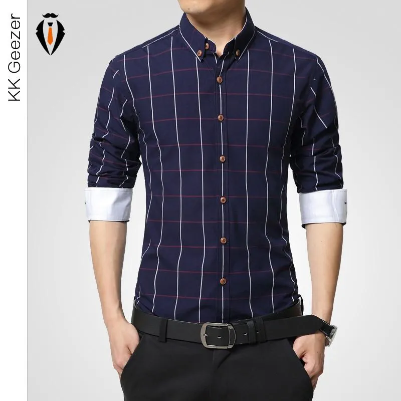 Men's Business Attire Fashion Striped Shirt