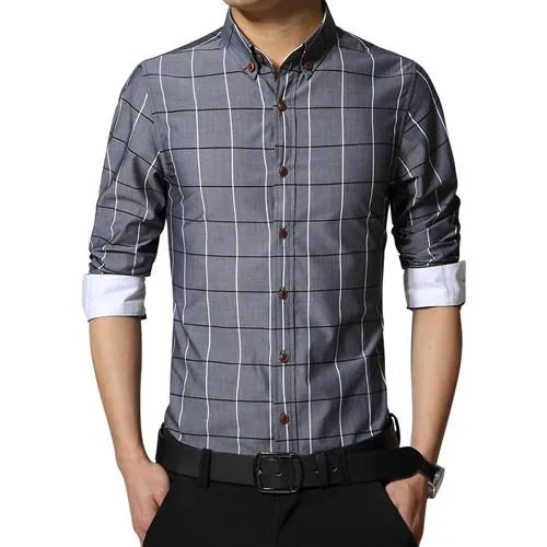 Men's Business Attire Fashion Striped Shirt