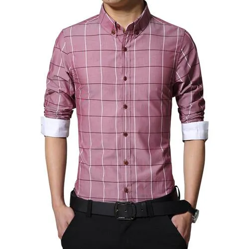 Men's Business Attire Fashion Striped Shirt
