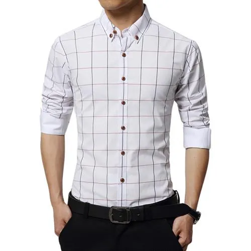 Men's Business Attire Fashion Striped Shirt