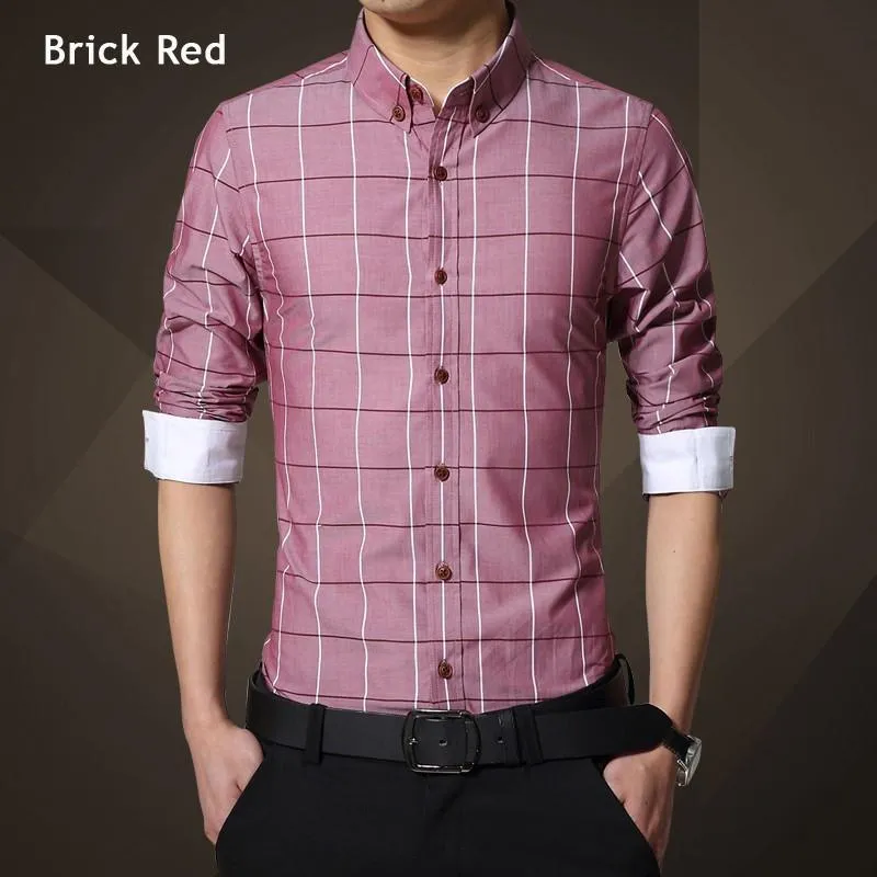 Men's Business Attire Fashion Striped Shirt