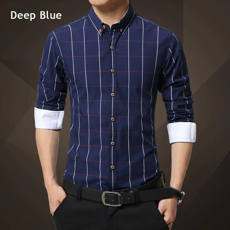 Men's Business Attire Fashion Striped Shirt