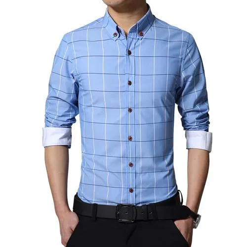 Men's Business Attire Fashion Striped Shirt