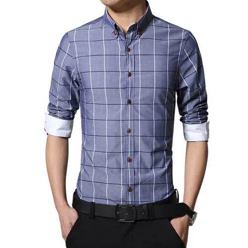 Men's Business Attire Fashion Striped Shirt