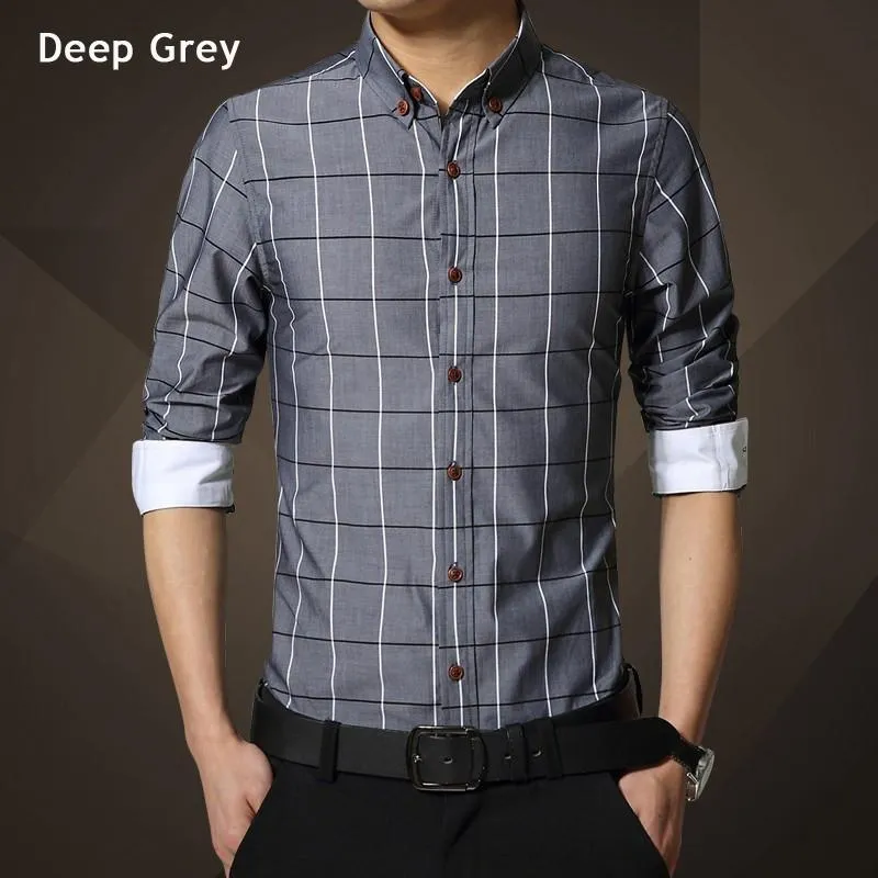 Men's Business Attire Fashion Striped Shirt