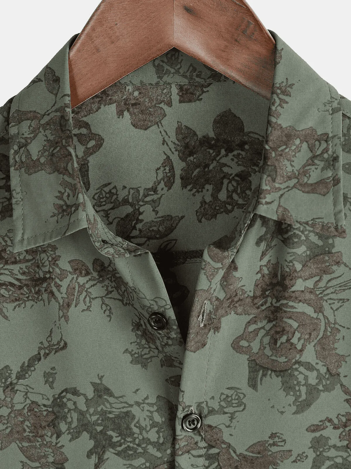 Men's Casual Floral Holiday Short Sleeve Summer Button Up Shirt