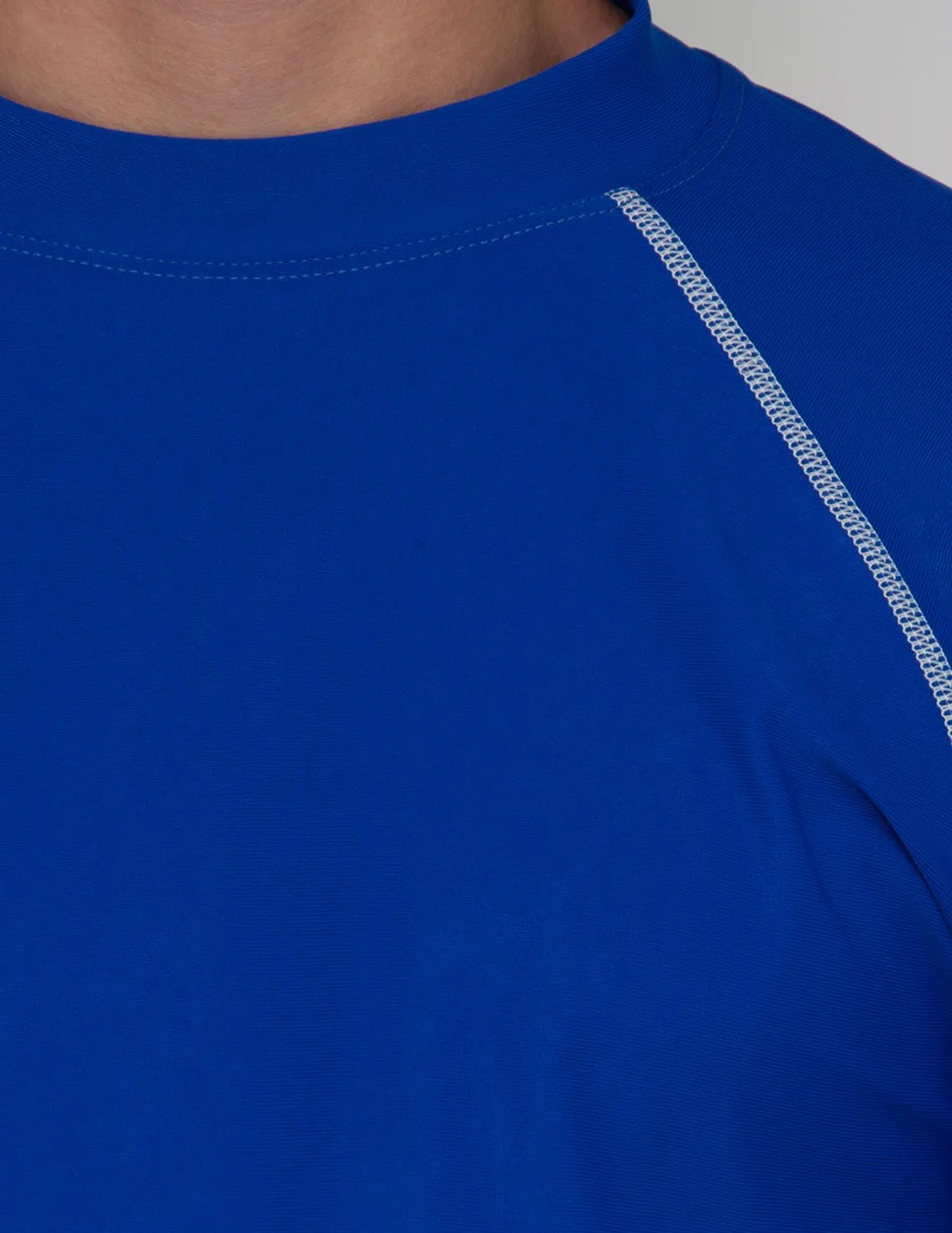 Men's  Chlorine Resistant Long Sleeve Rash Guard - Royal