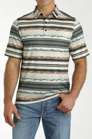 Men's Cinch Arenaflex MULTI COLOR STRIPED POLO