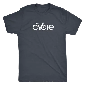 Men's Cycle T-Shirt (white ink)