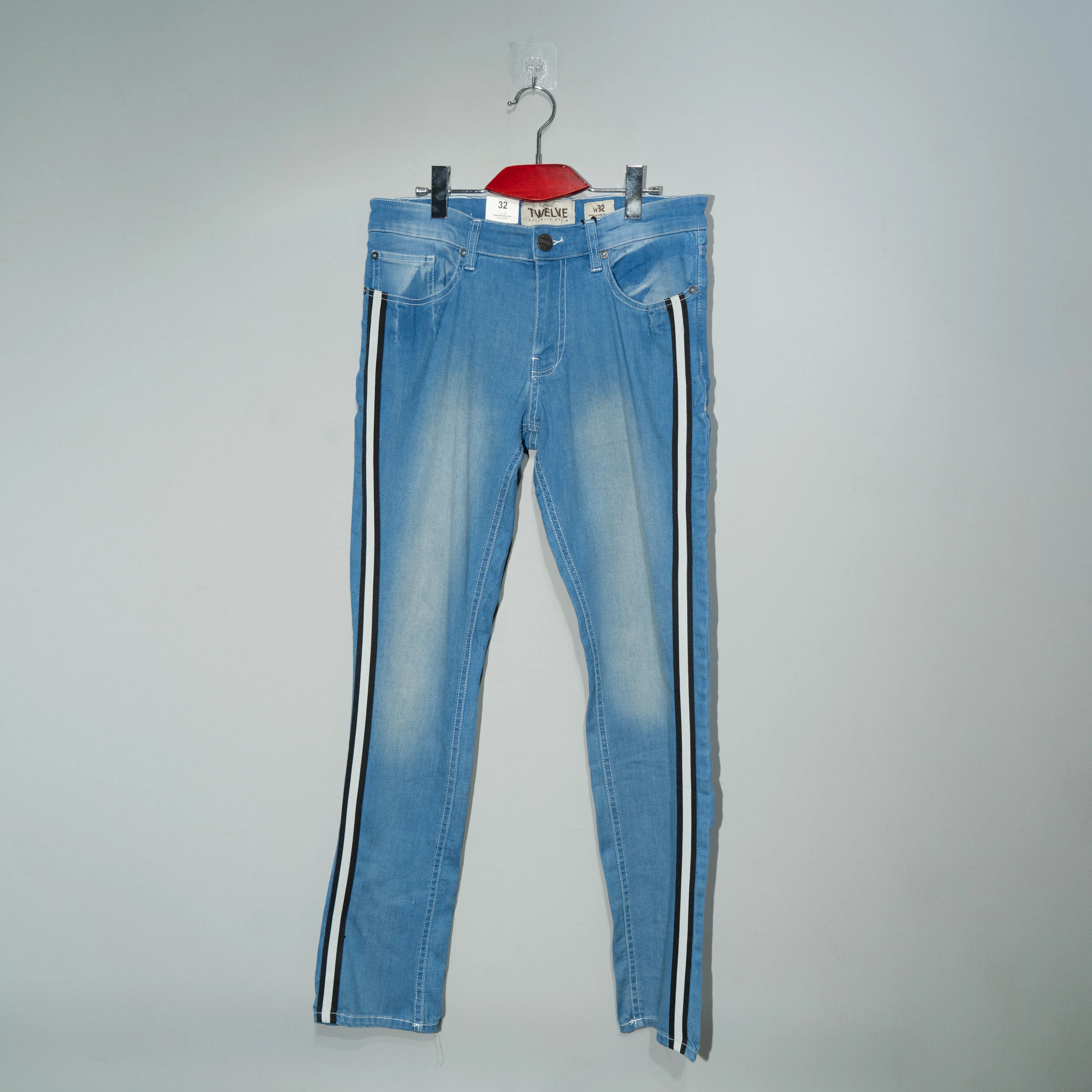 Mens Denim Pant- Mid Blue
