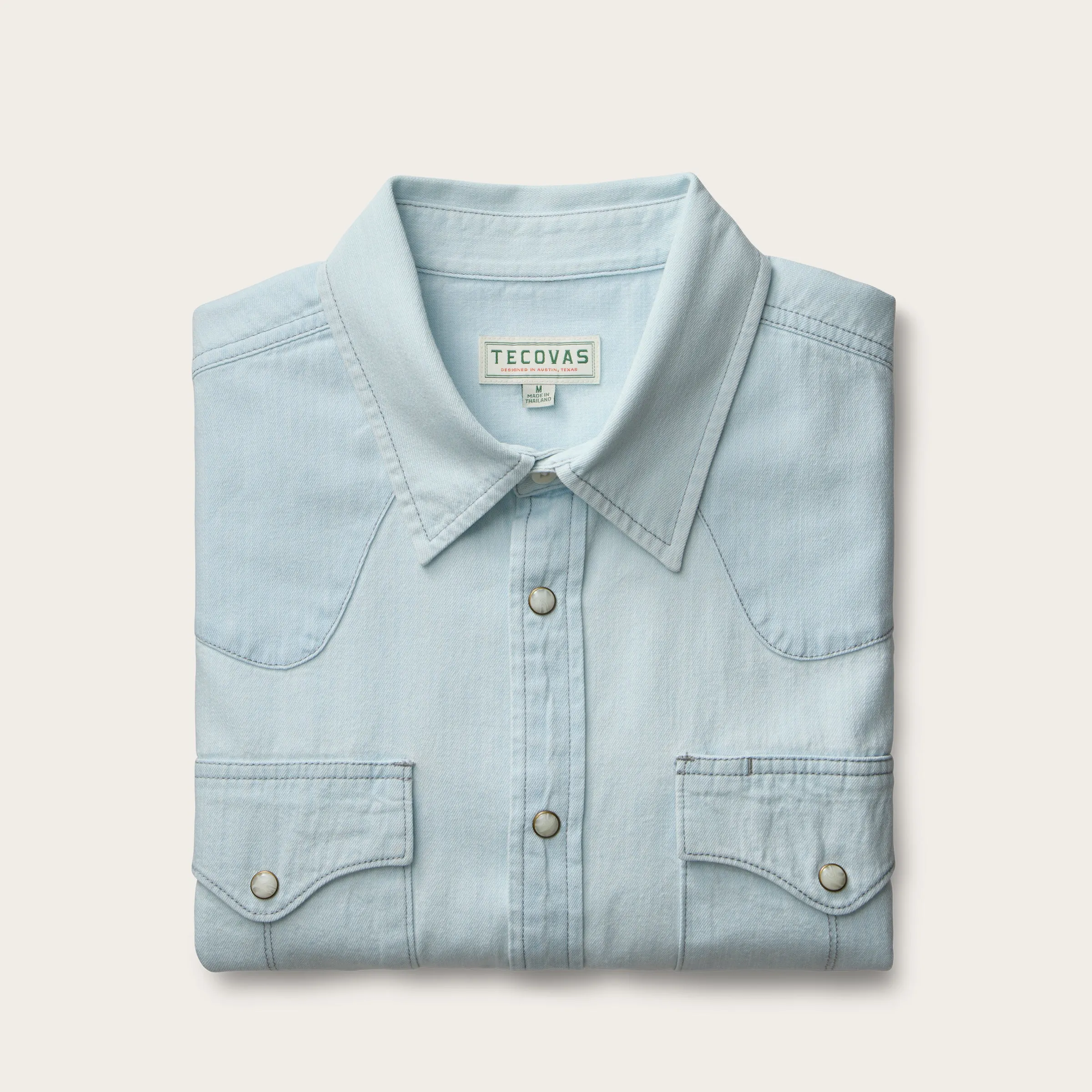 Men's Denim Pearl Snap