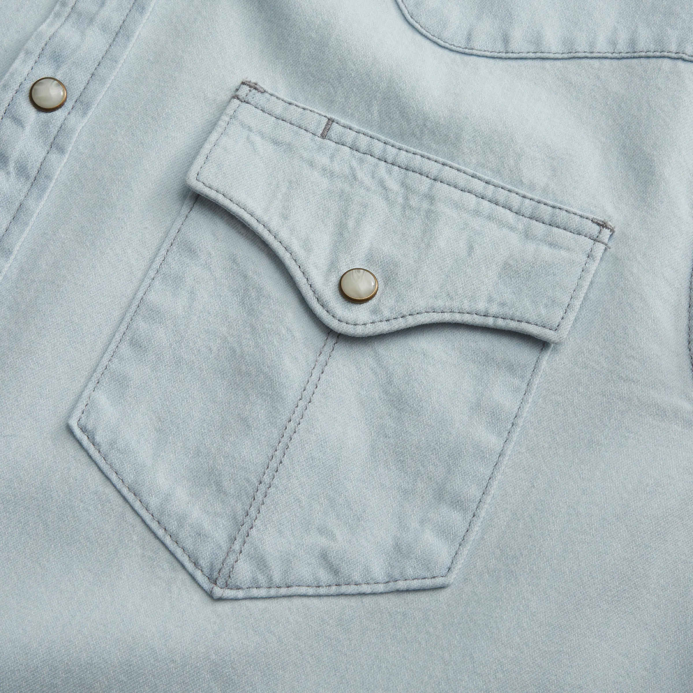 Men's Denim Pearl Snap