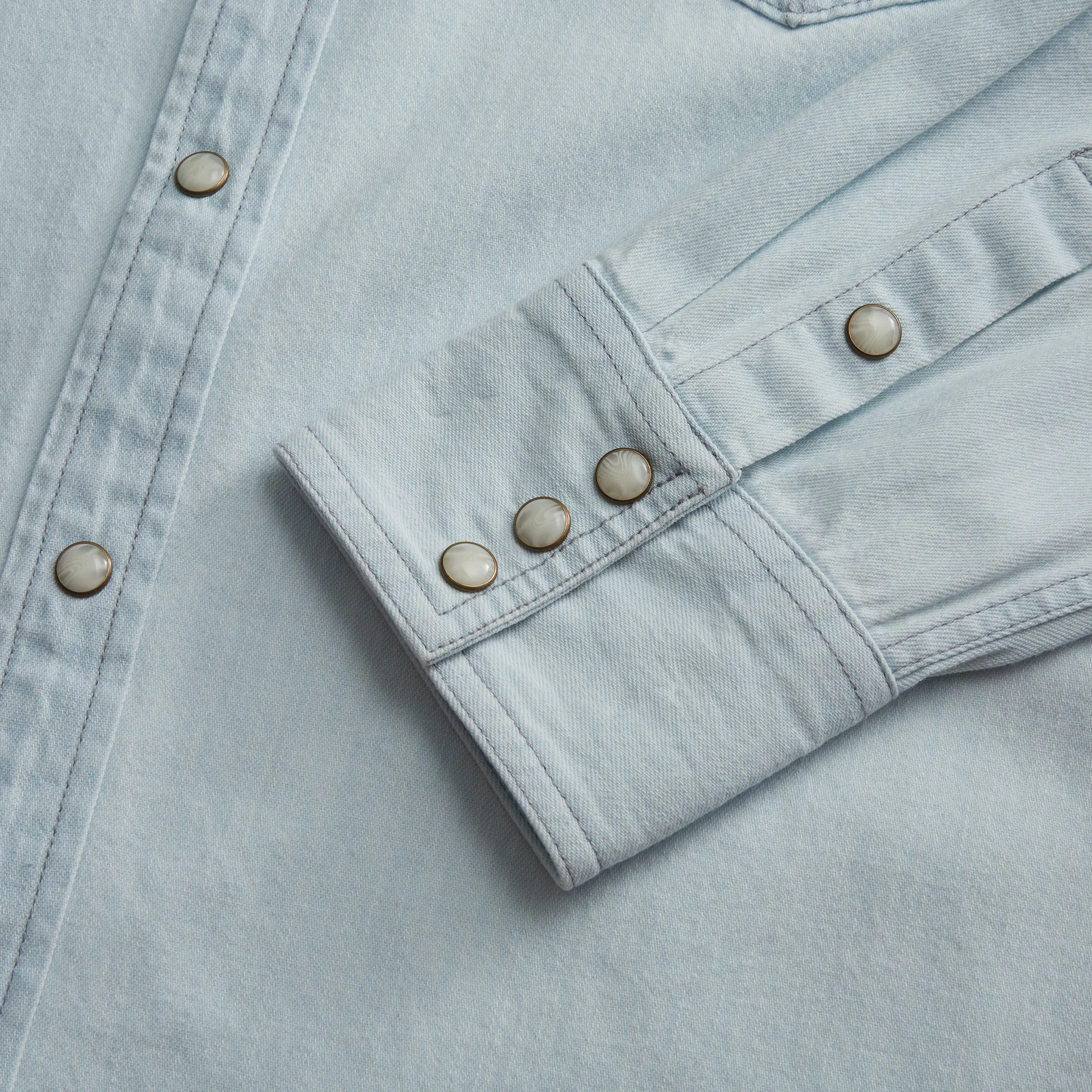 Men's Denim Pearl Snap