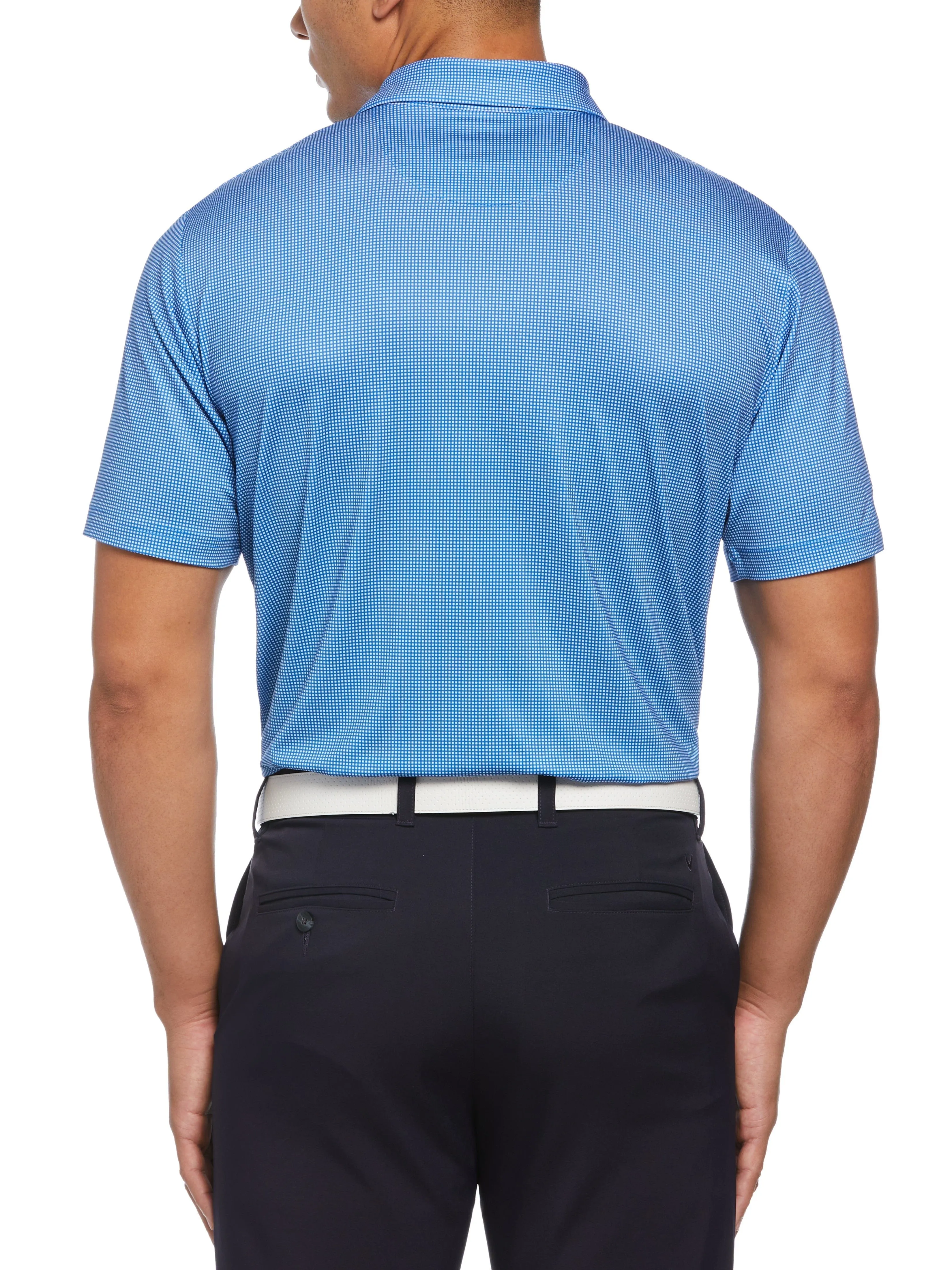 Mens Gingham Polo