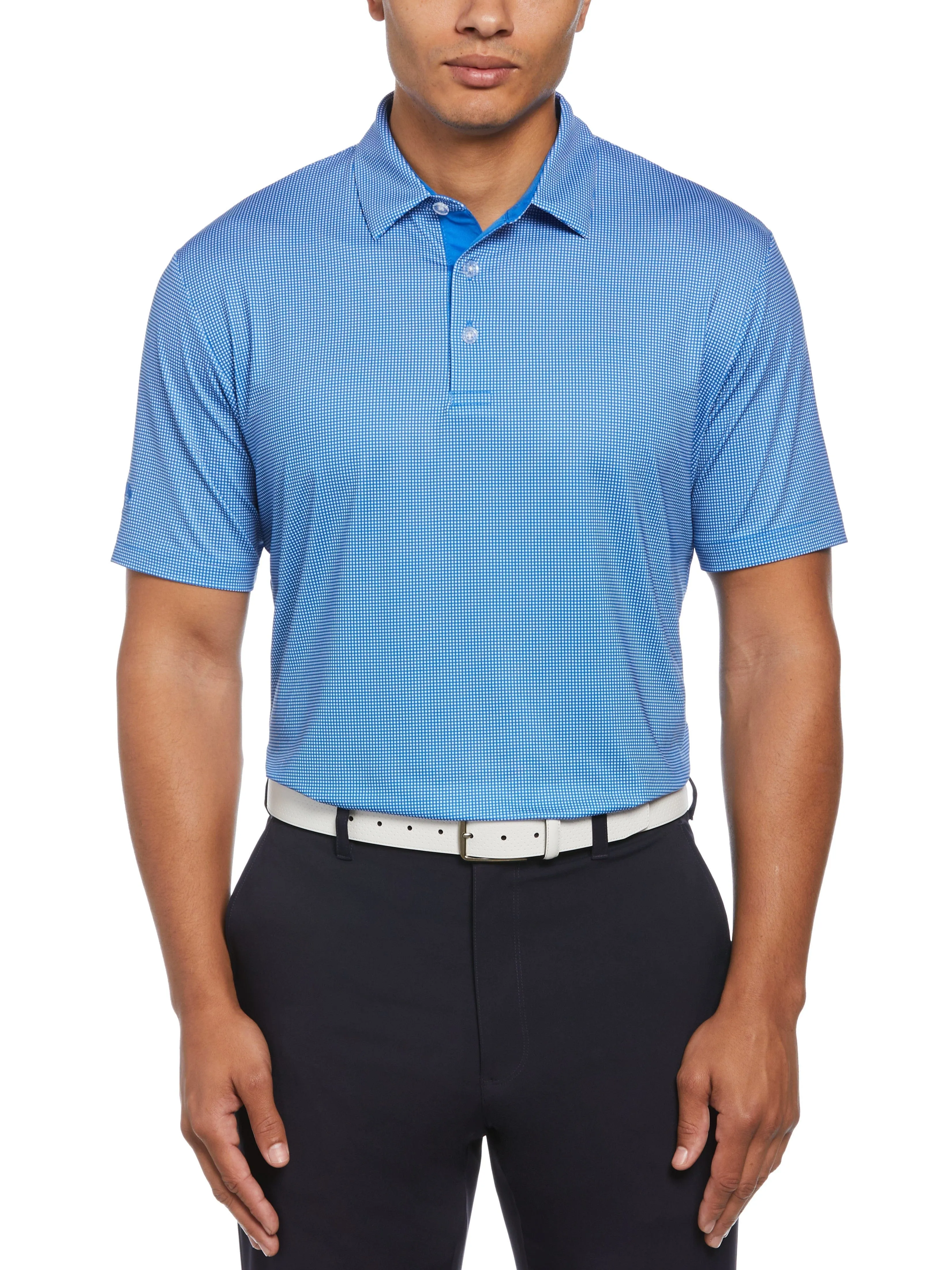 Mens Gingham Polo