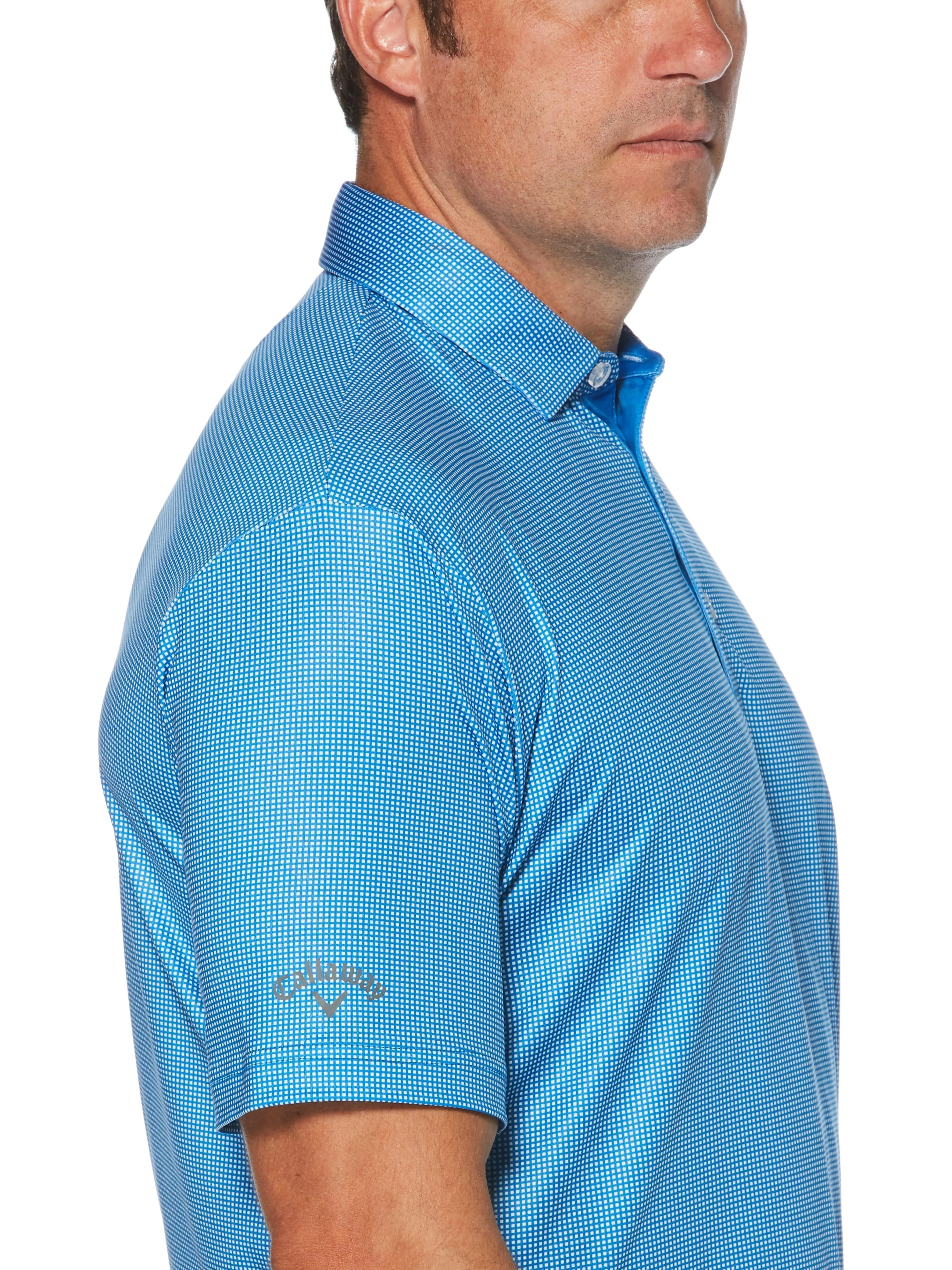 Mens Gingham Polo