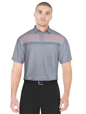 Men's Jersey Chest Stripe Golf Polo