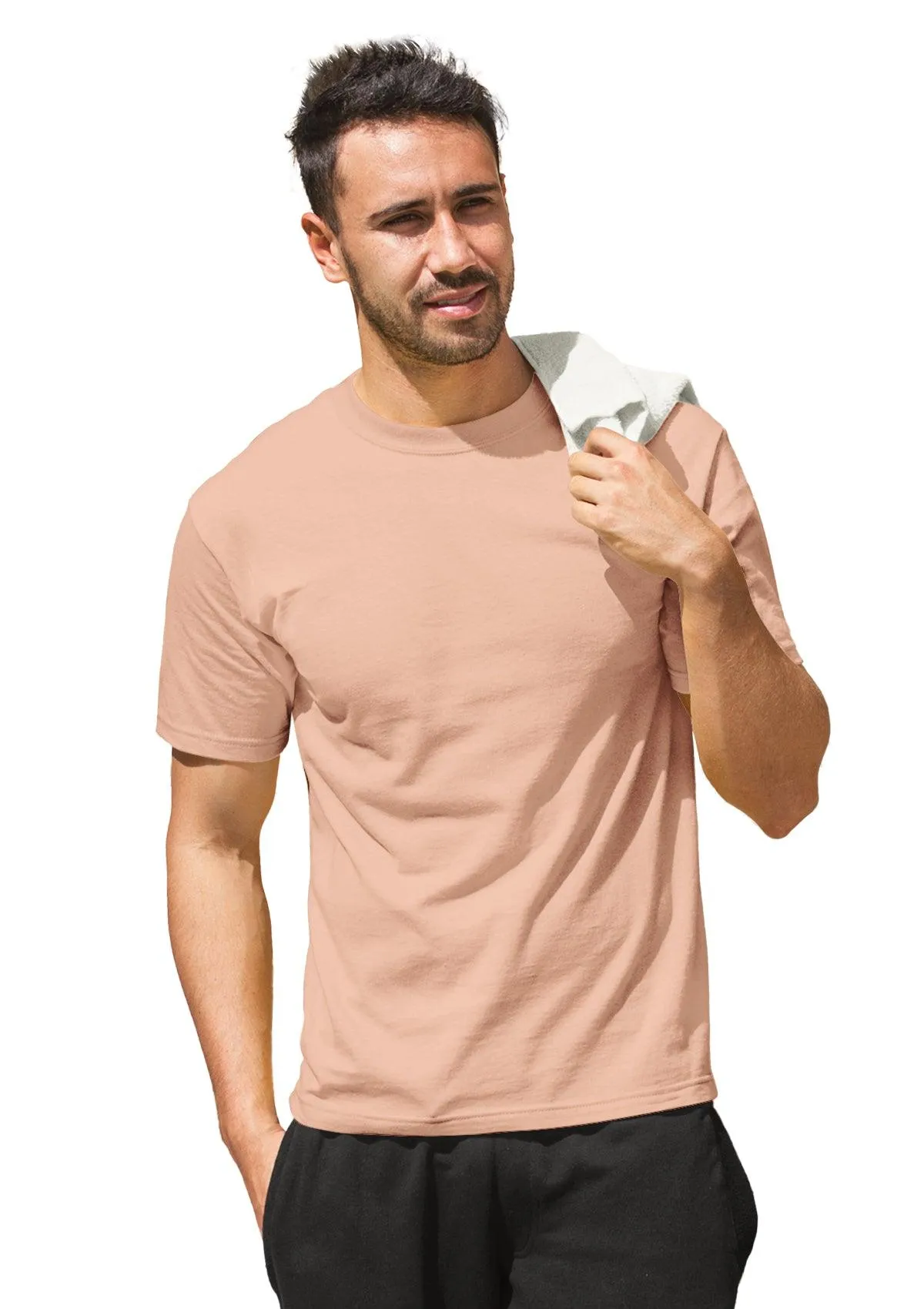 Men's Peach Fuzz Cotton T-Shirt