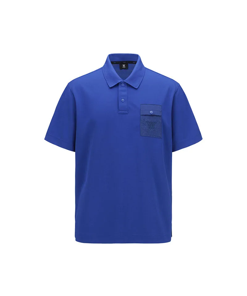 Men's Pocket Detail Short T-Shirt - Royal Blue