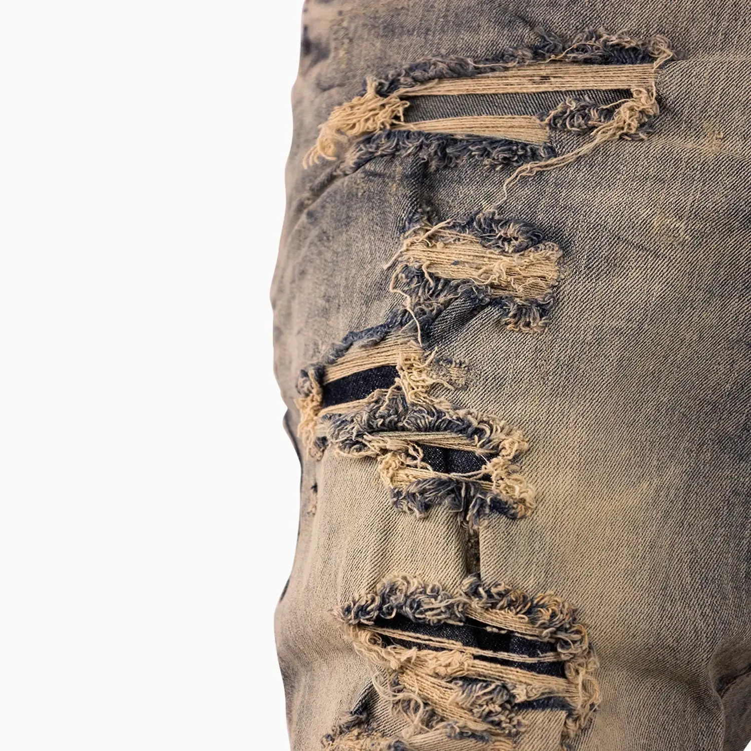 Men's Ross Fit With Shreds Denim Pant