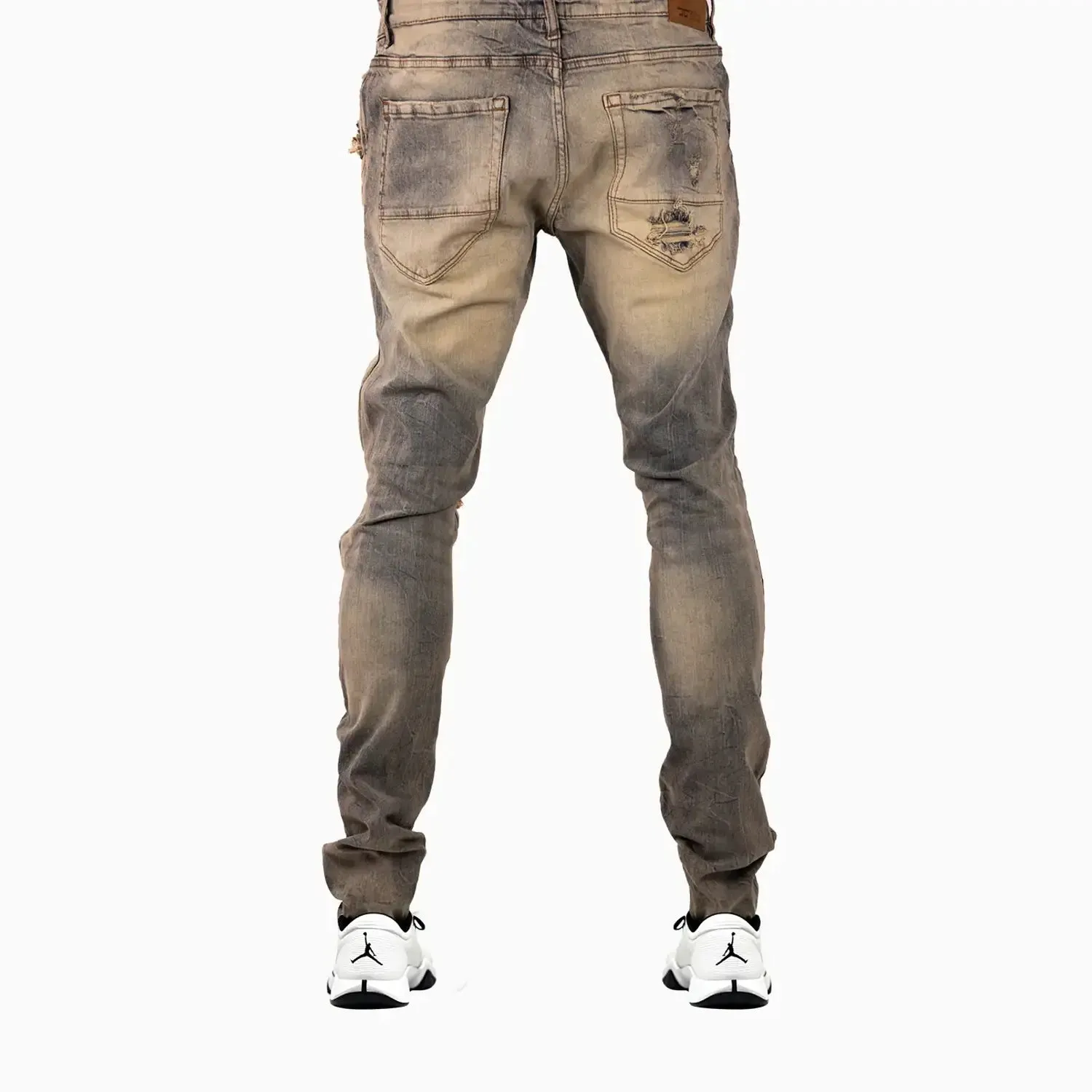Men's Ross Fit With Shreds Denim Pant