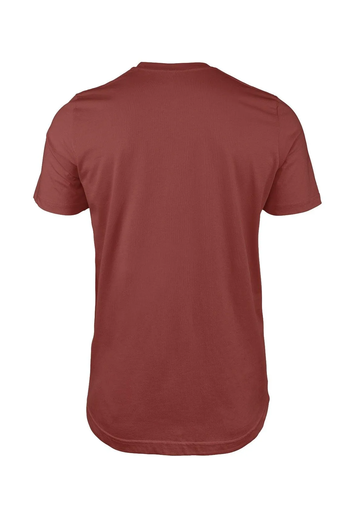 Men's Rust Brown Cotton T-Shirt