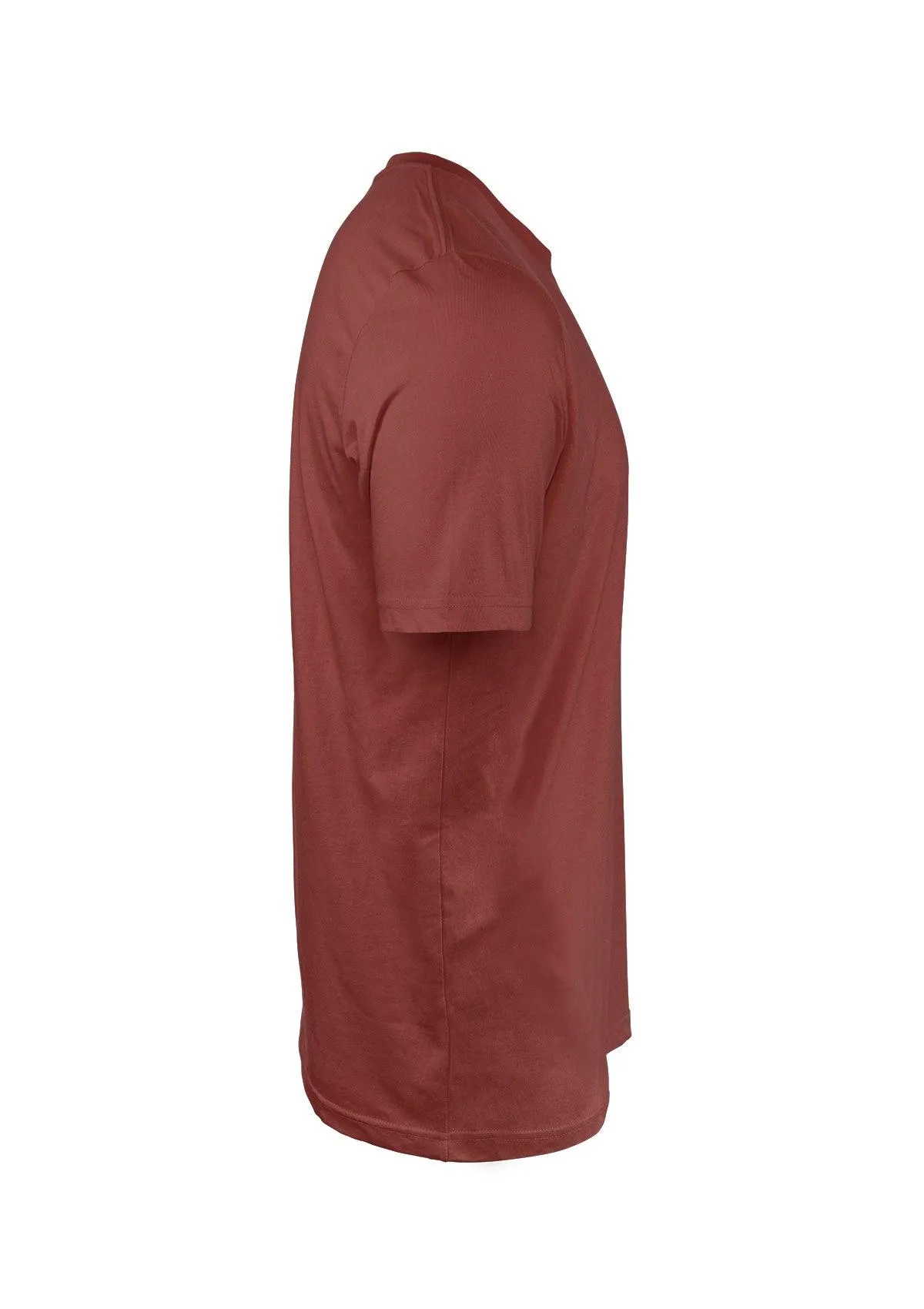 Men's Rust Brown Cotton T-Shirt
