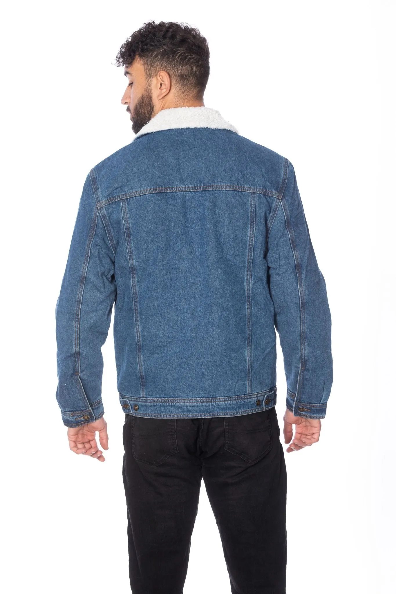 Men's  Sherpa Denim Jacket