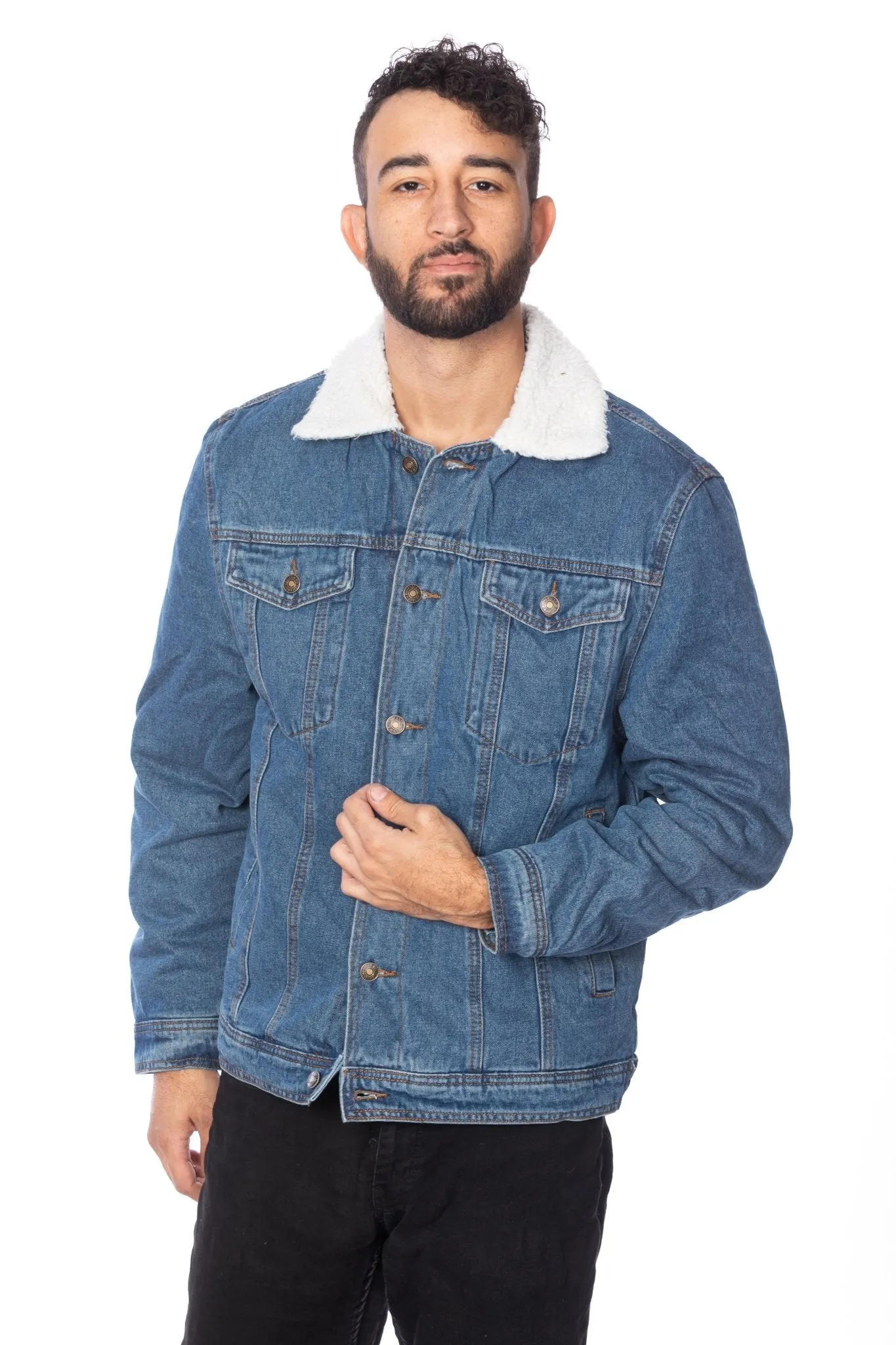 Men's  Sherpa Denim Jacket