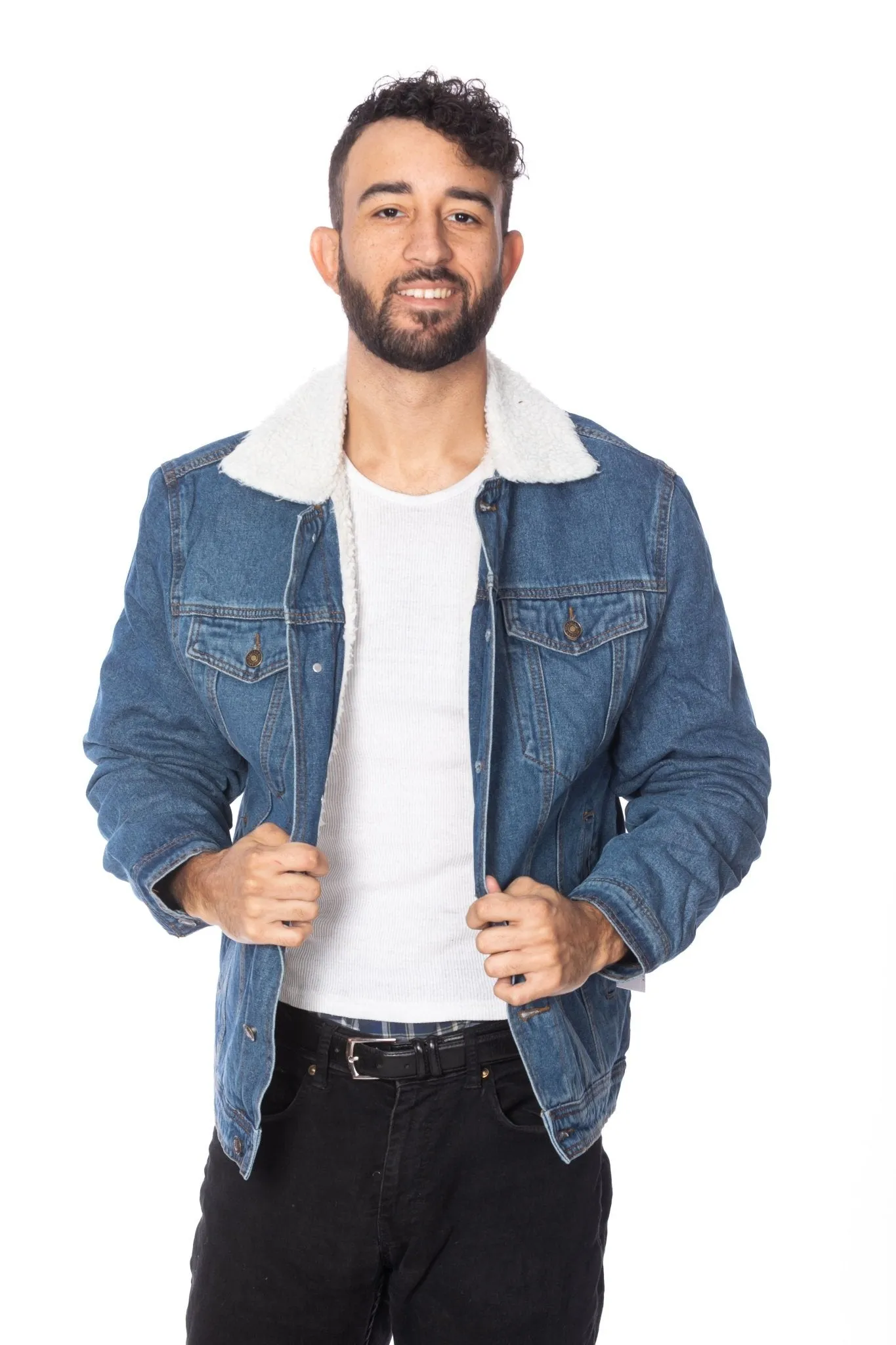 Men's  Sherpa Denim Jacket