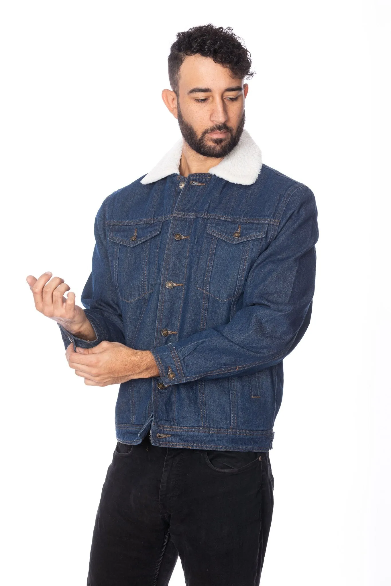 Men's  Sherpa Denim Jacket