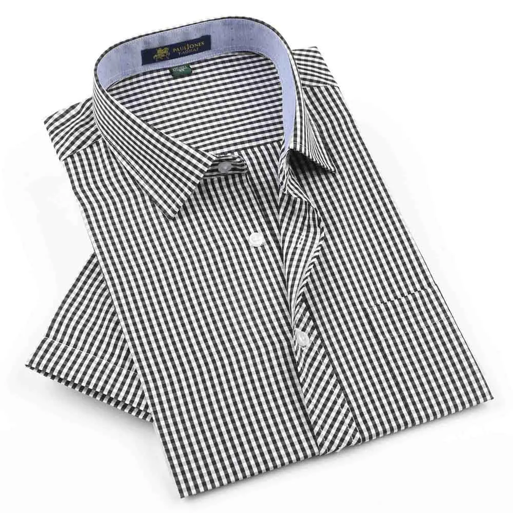 Men's shirts Fashion Casual Plaid short sleeve shirt men Dress shirt spring summber style shirts for man