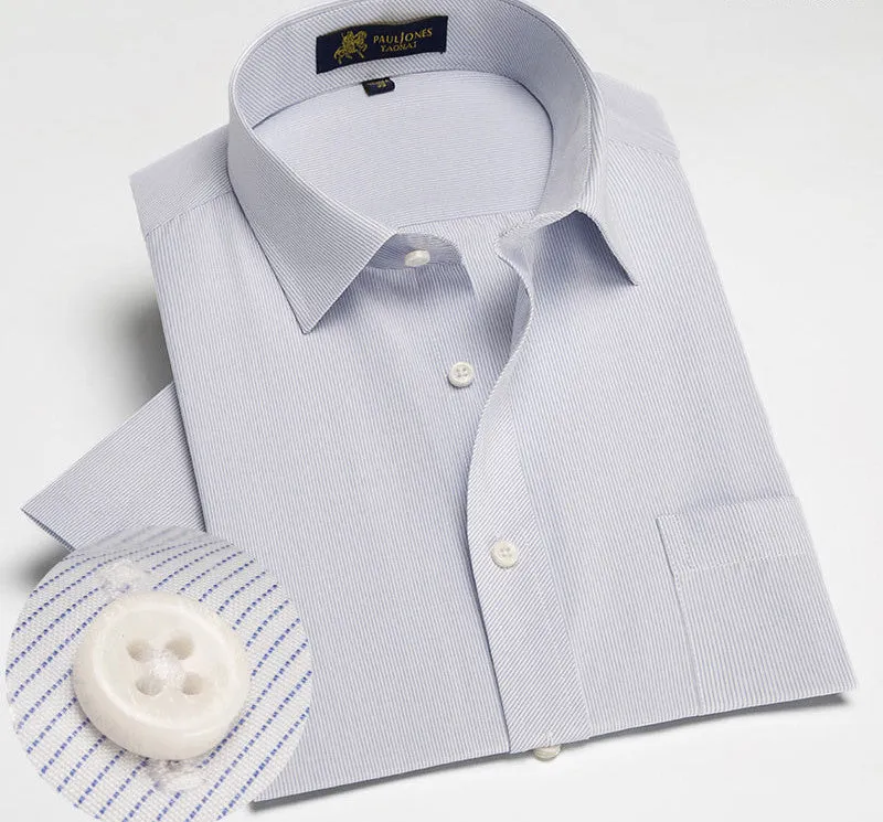 Men's shirts Fashion Casual Plaid short sleeve shirt men Dress shirt spring summber style shirts for man