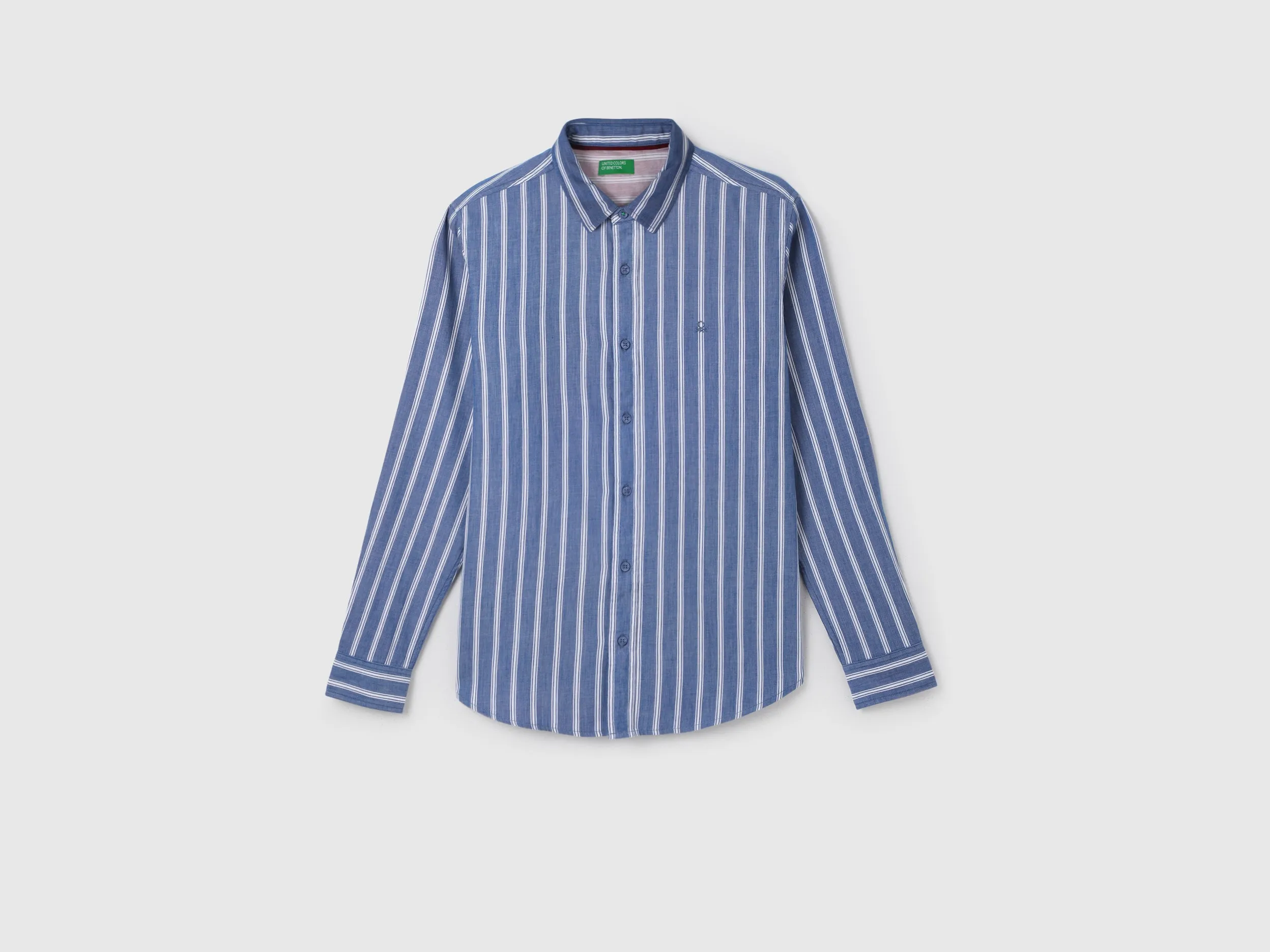 Men's Slim Fit Spread Collar Striped Shirts
