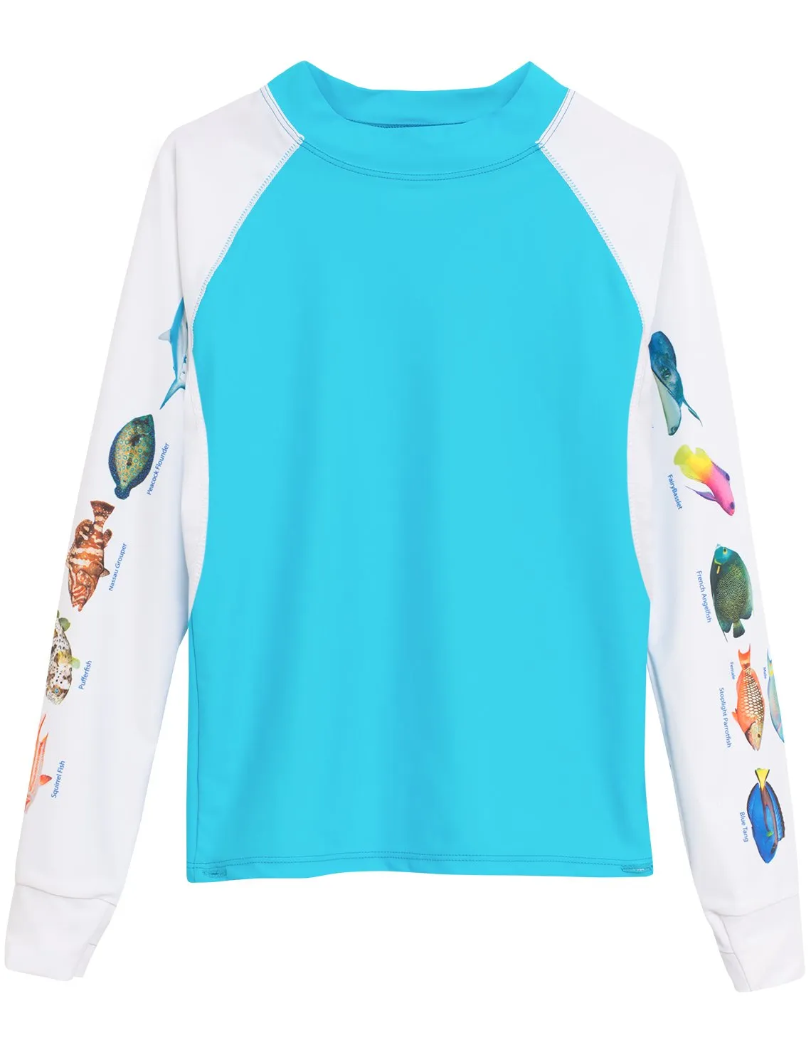 Men's Snorkel Caribbean Fish ID Rash Guard - Hawaii