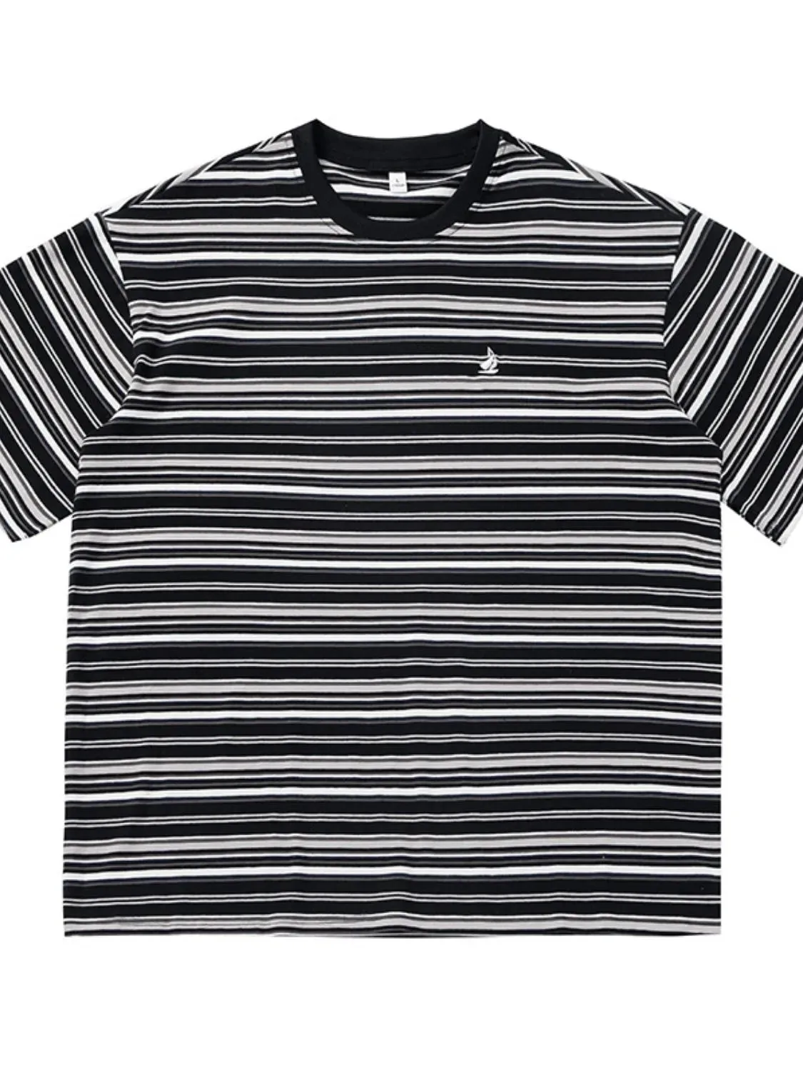 Men's Striped Round Neck Half Sleeve T-Shirt