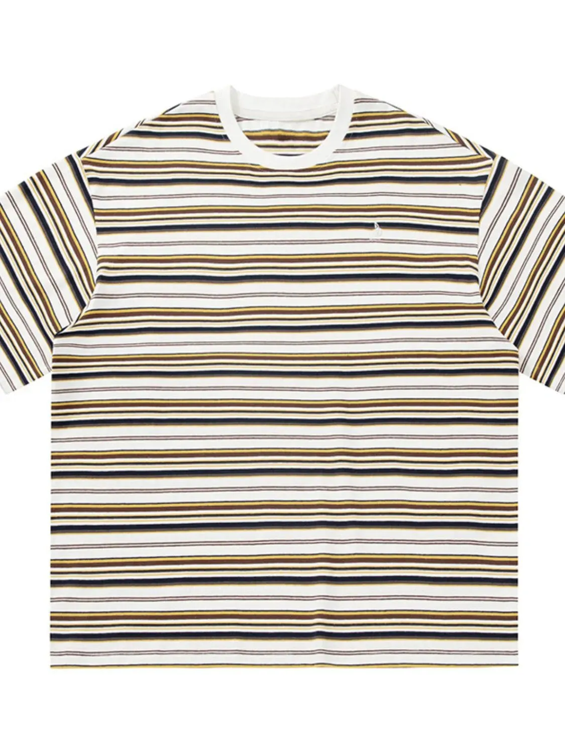 Men's Striped Round Neck Half Sleeve T-Shirt