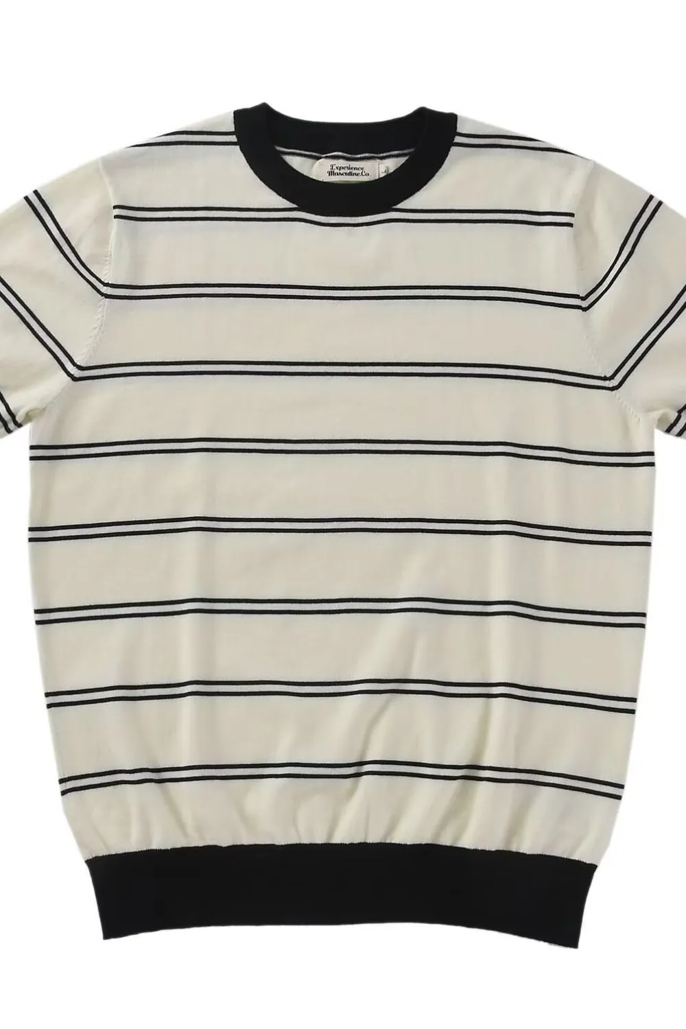 Men's Striped Round Neck T-Shirt | Comfortable and Versatile Cotton-Polyester Blend | Plus Sizes Available